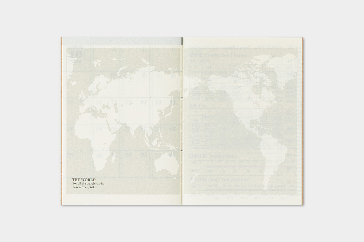 Traveler's Company Japan Midori Traveler's Notebook Refills 2026 TRAVELER'S Notebook Monthly Diary Refill - Passport Size by TRAVELER'S COMPANY