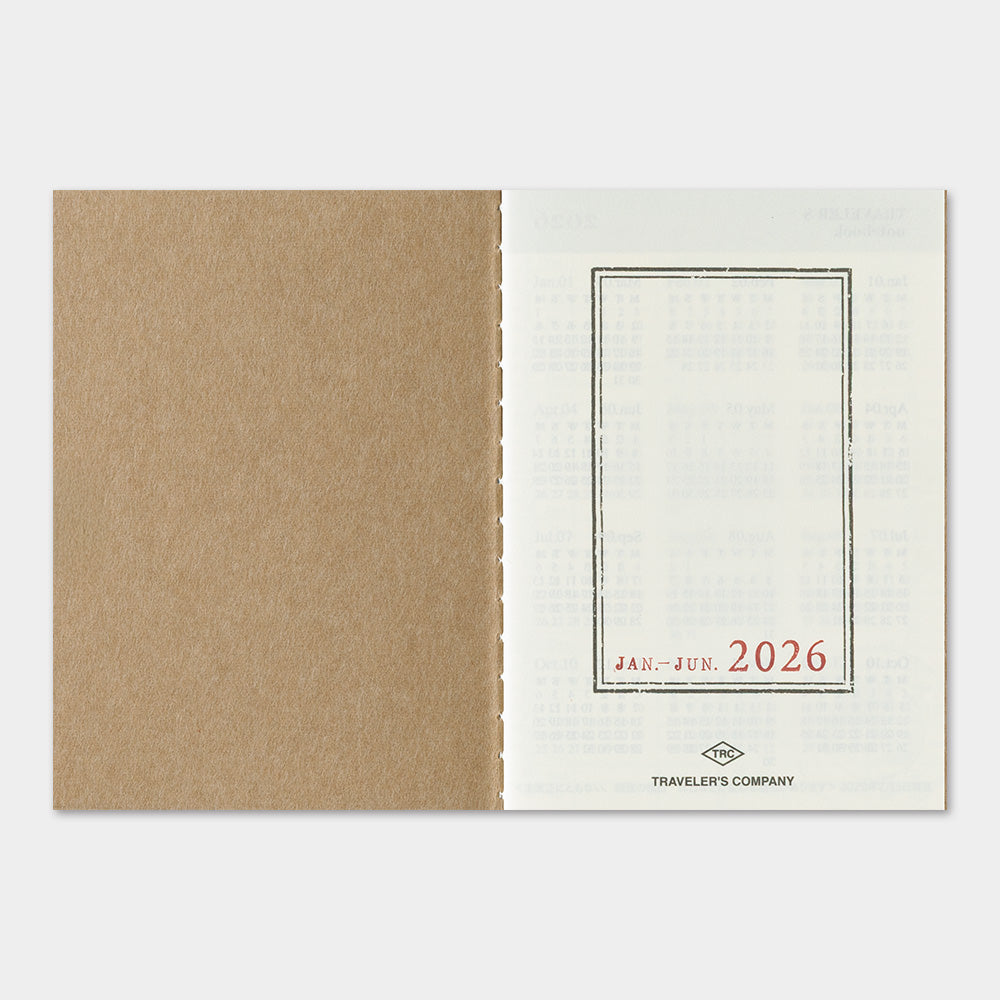 Traveler's Company Japan Midori Traveler's Notebook Refills 2026 TRAVELER'S Notebook Weekly Diary Refill - Passport Size by TRAVELER'S COMPANY