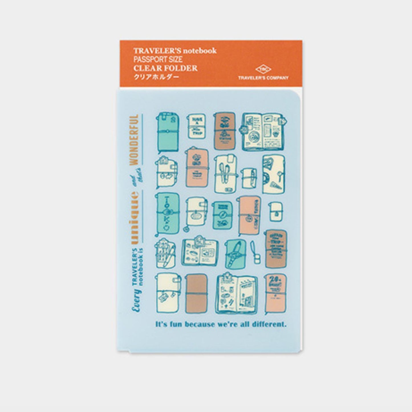 2027 TRAVELER'S DIARY CLEAR FOLDER