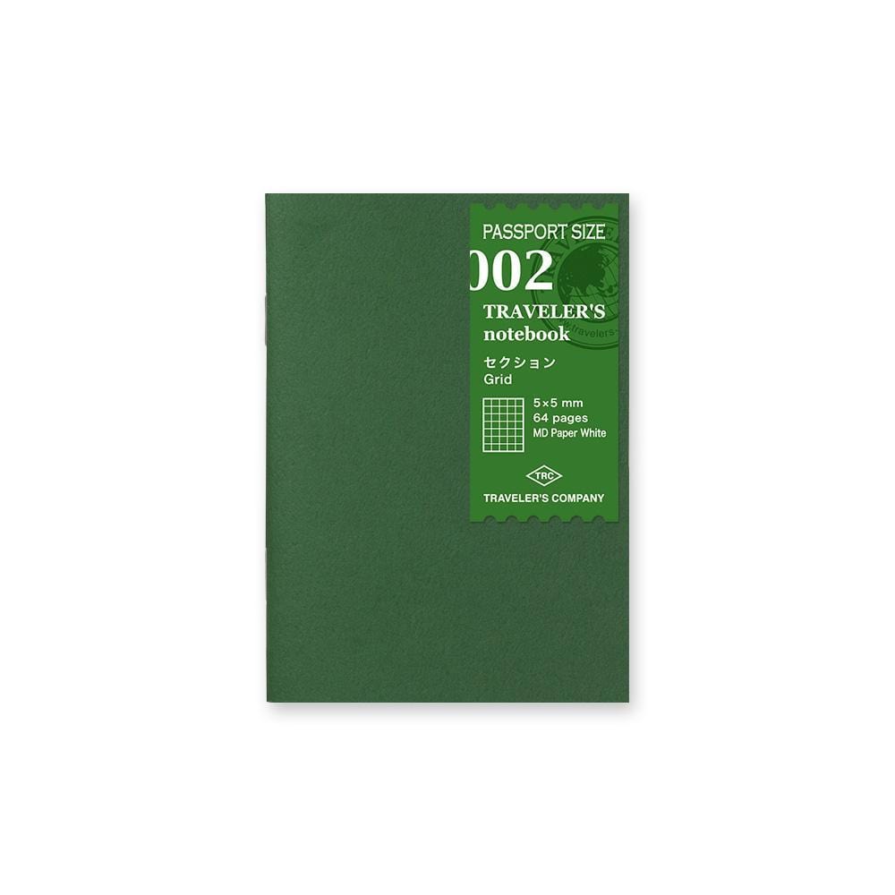 Traveler's Company Japan Midori Traveler's Notebook Refills 002 Traveler's Notebook Passport - Refill - Grid Notebook