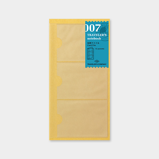 Traveler's Company Japan Midori Traveler's Notebook Refills 007 Traveler's Notebook Regular - Refill - Card File