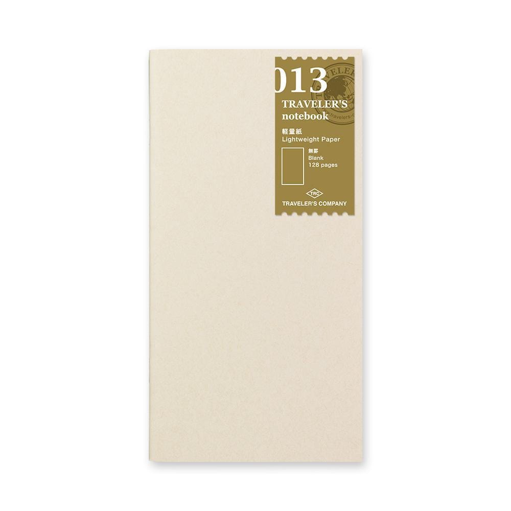 Traveler's Company Japan Midori Traveler's Notebook Refills 013 Traveler's Notebook Regular - Refill - Light Paper Notebook