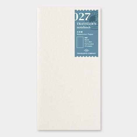 Traveler's Company Japan Midori Traveler's Notebook Refills 027 Traveler's Notebook Regular - Refill - Watercolor Paper Notebook