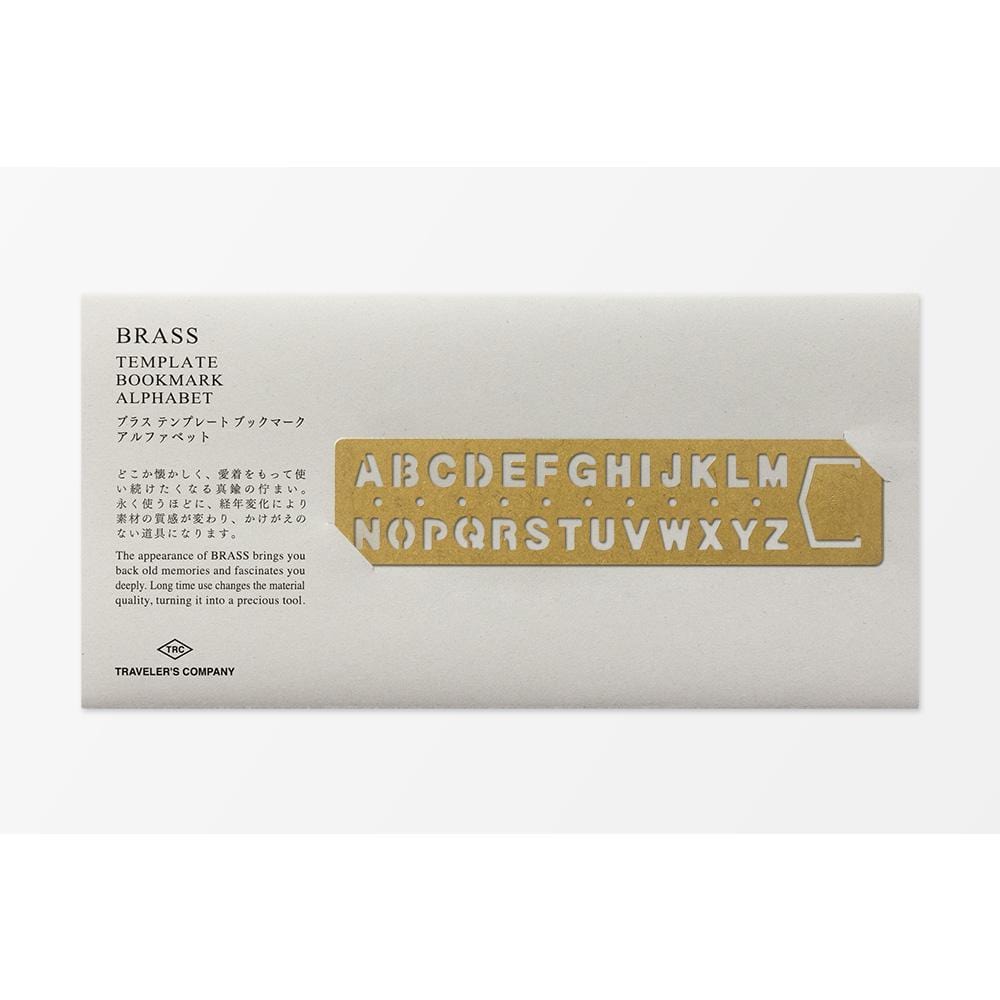 Traveler's Company Japan Accessories TRAVELER'S COMPANY - Brass Alphabet Template Bookmark