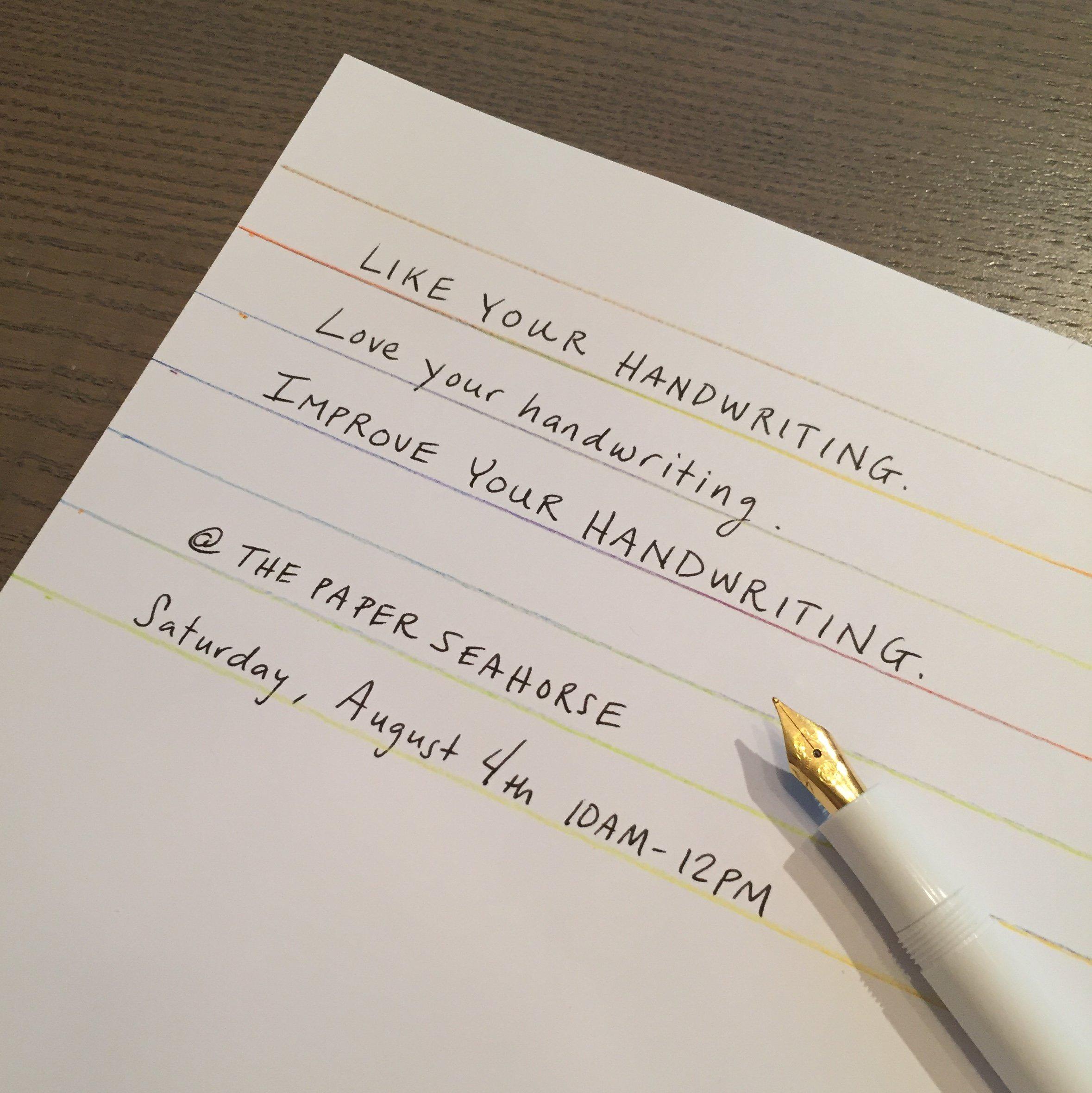 Half a Dozen Ways to Improve Your Handwriting