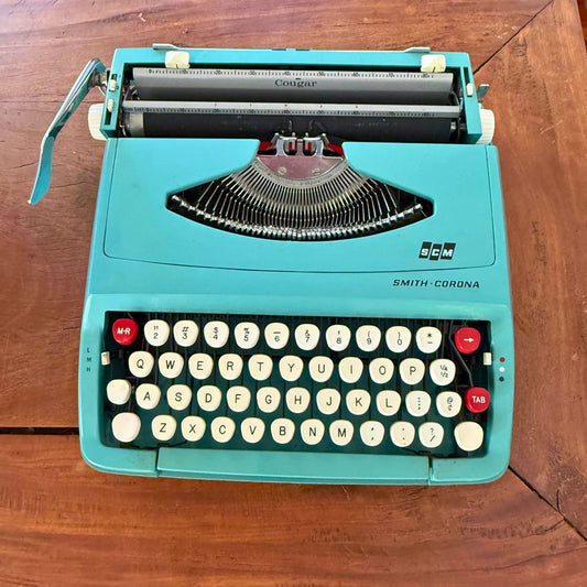 1960s Smith-Corona Cougar in Alpine Blue