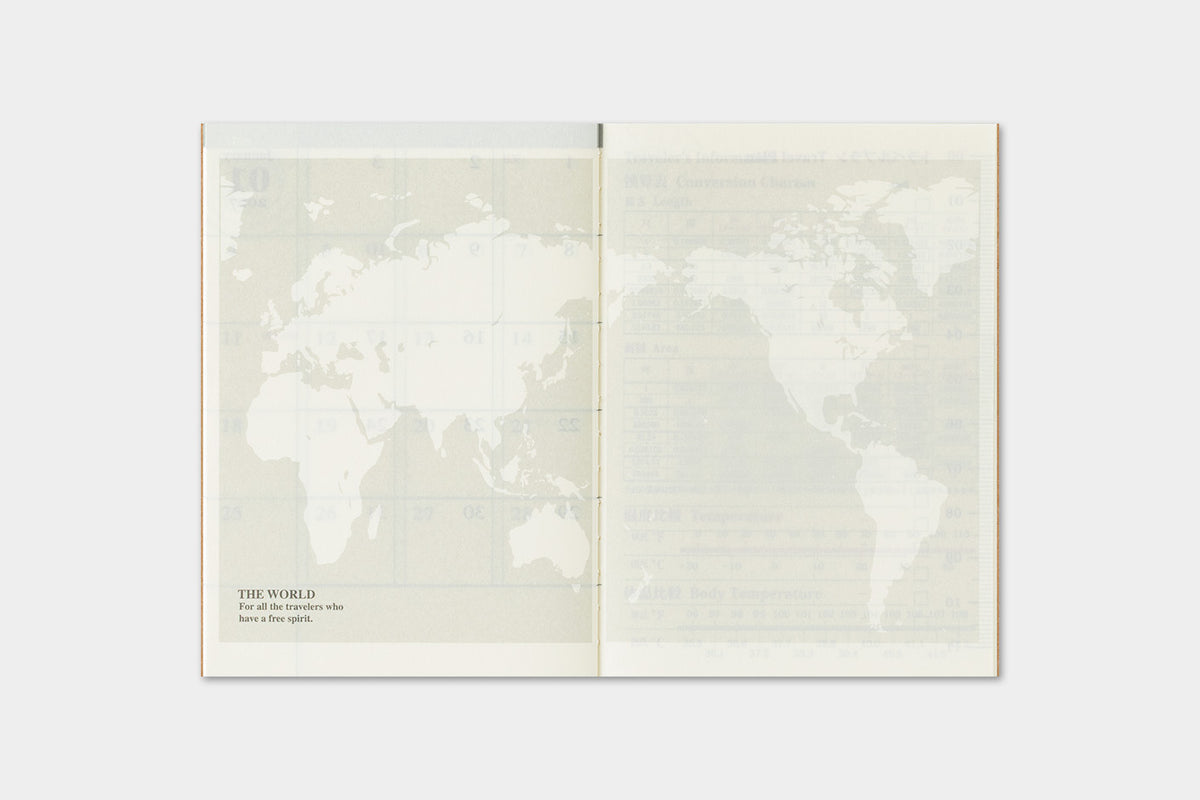 Traveler's Company Japan Midori Traveler's Notebook Refills 2026 TRAVELER'S Notebook Monthly Diary Refill - Passport Size by TRAVELER'S COMPANY