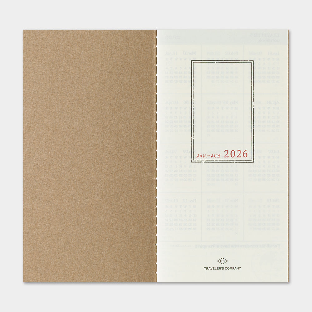 Traveler's Company Japan Midori Traveler's Notebook Refills 2026 TRAVELER'S Notebook Weekly + Memo Diary Refill - Regular Size by TRAVELER'S COMPANY
