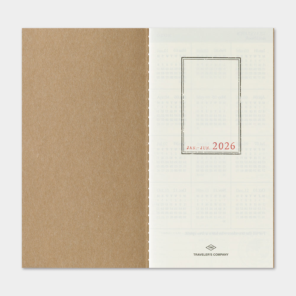 Traveler's Company Japan Midori Traveler's Notebook Refills 2026 TRAVELER'S Notebook Weekly Vertical Diary Refill - Regular Size by TRAVELER'S COMPANY