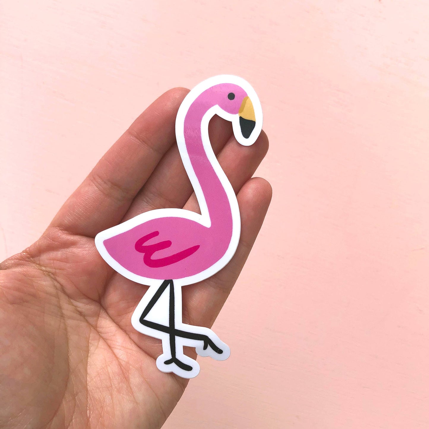 Flamingo Vinyl Sticker - Cute Beach Sticker