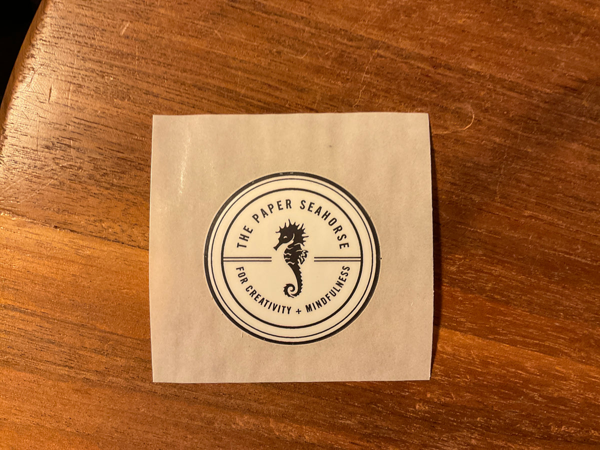 Mini Paper Seahorse Sticker