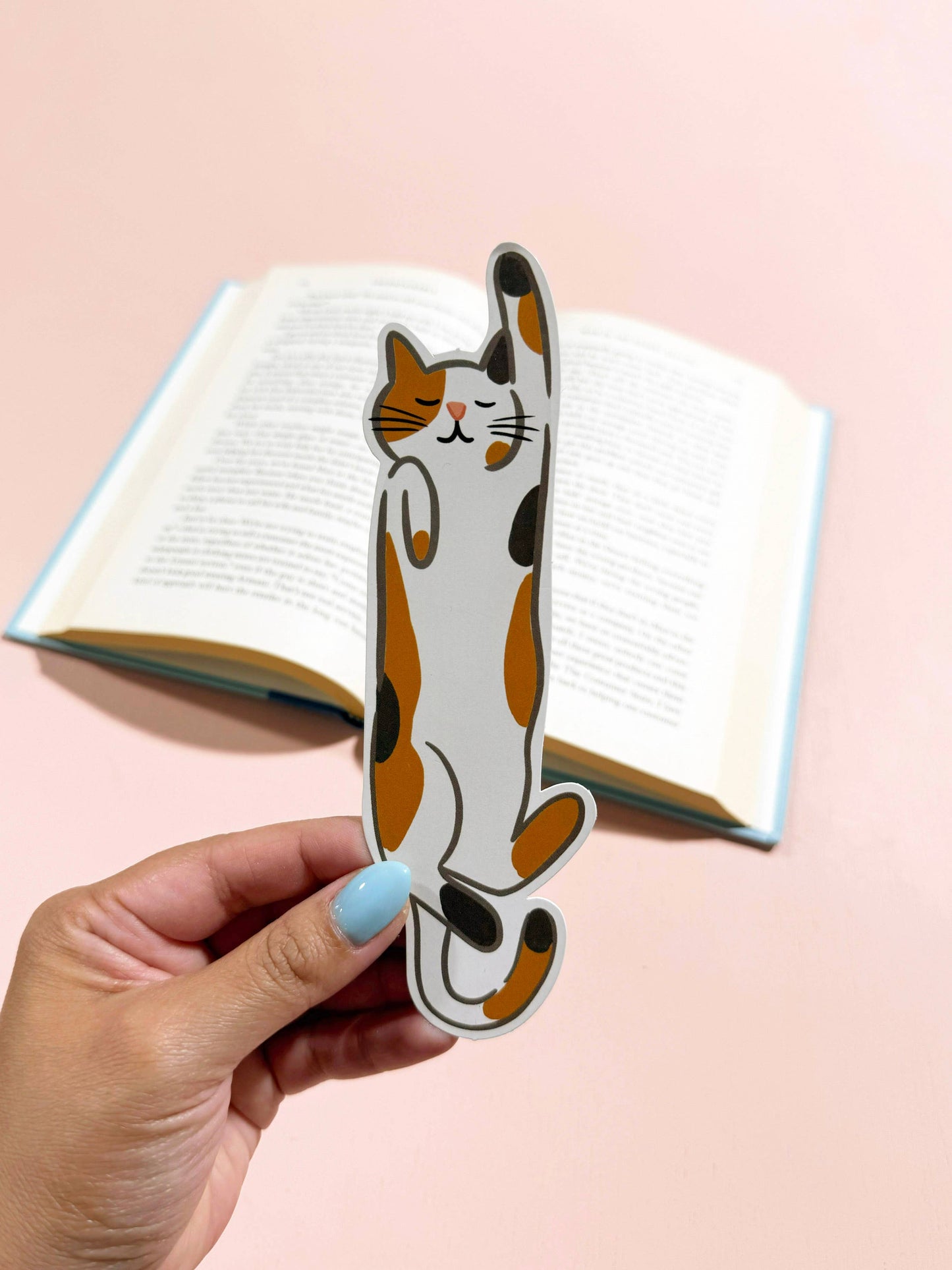 Calico Cat Die Cut Bookmark