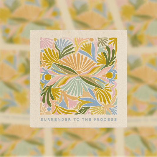 Surrender To The Process - Vinyl Sticker