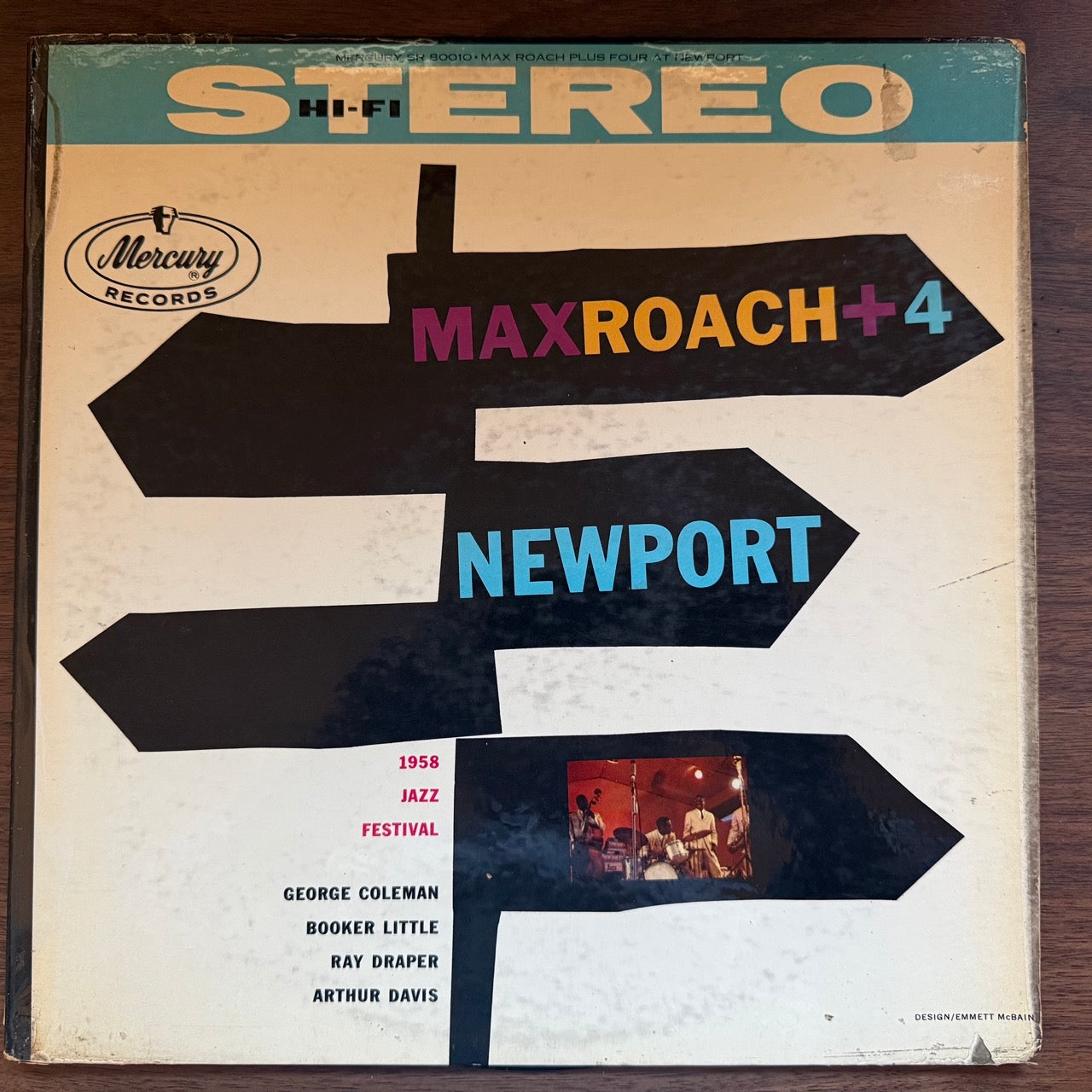 Cover of At Newport by Max Roach + 4