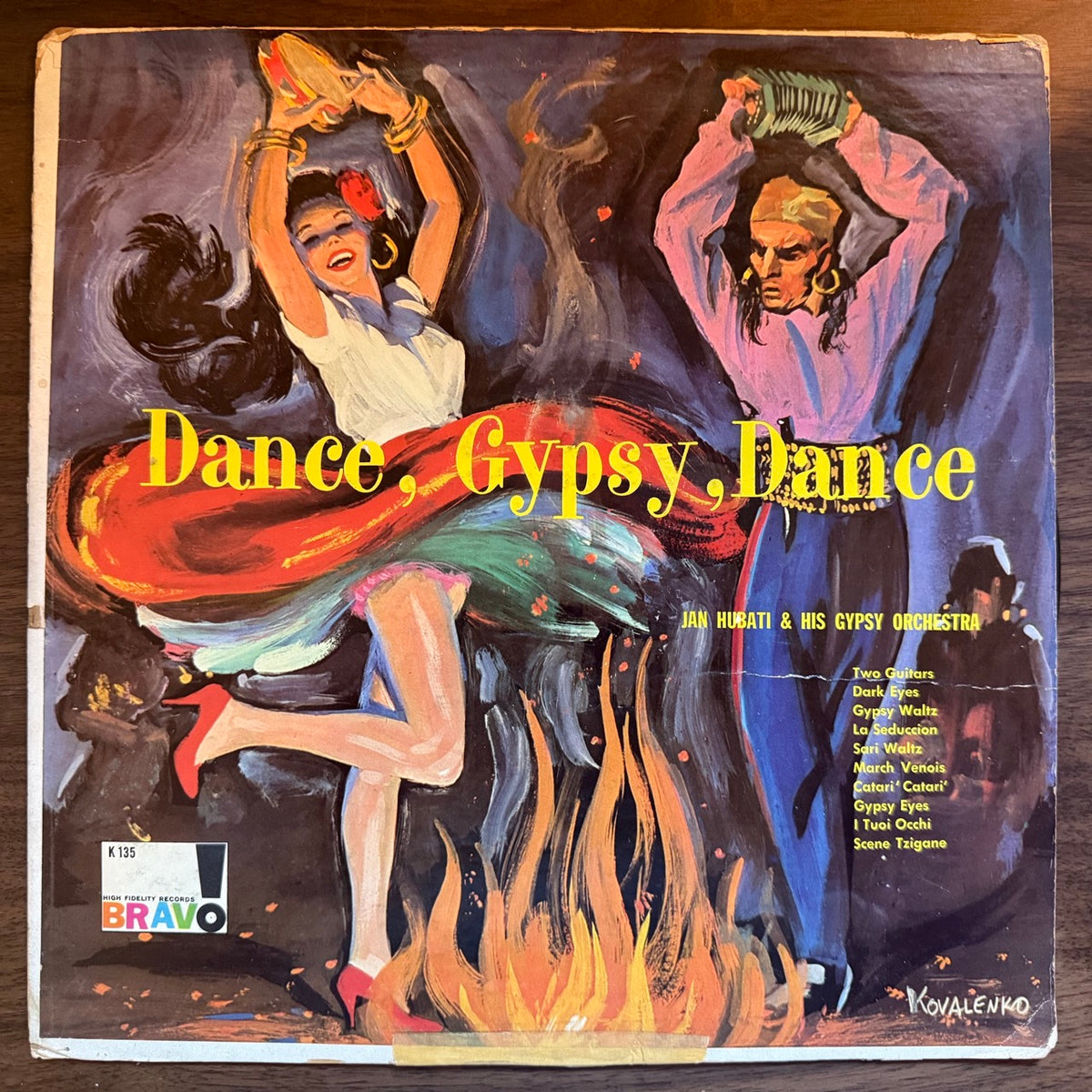 Cover of Dance, Gypsy, Dance by Jan Hubati &amp; His Gypsy Orchestra