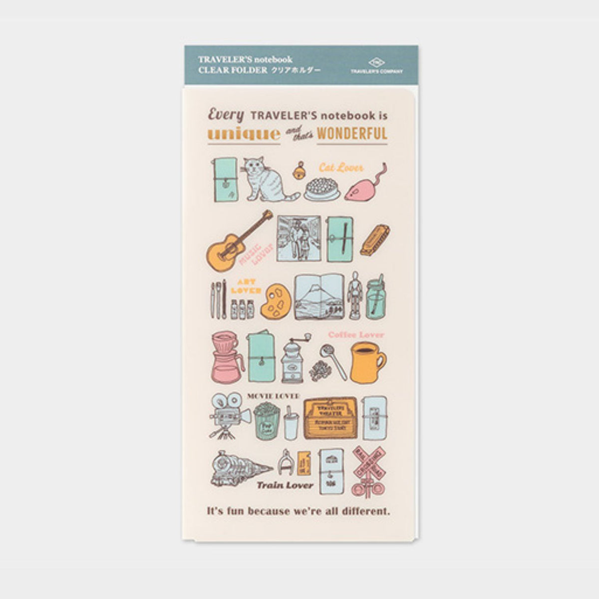 2027 TRAVELER'S DIARY CLEAR FOLDER