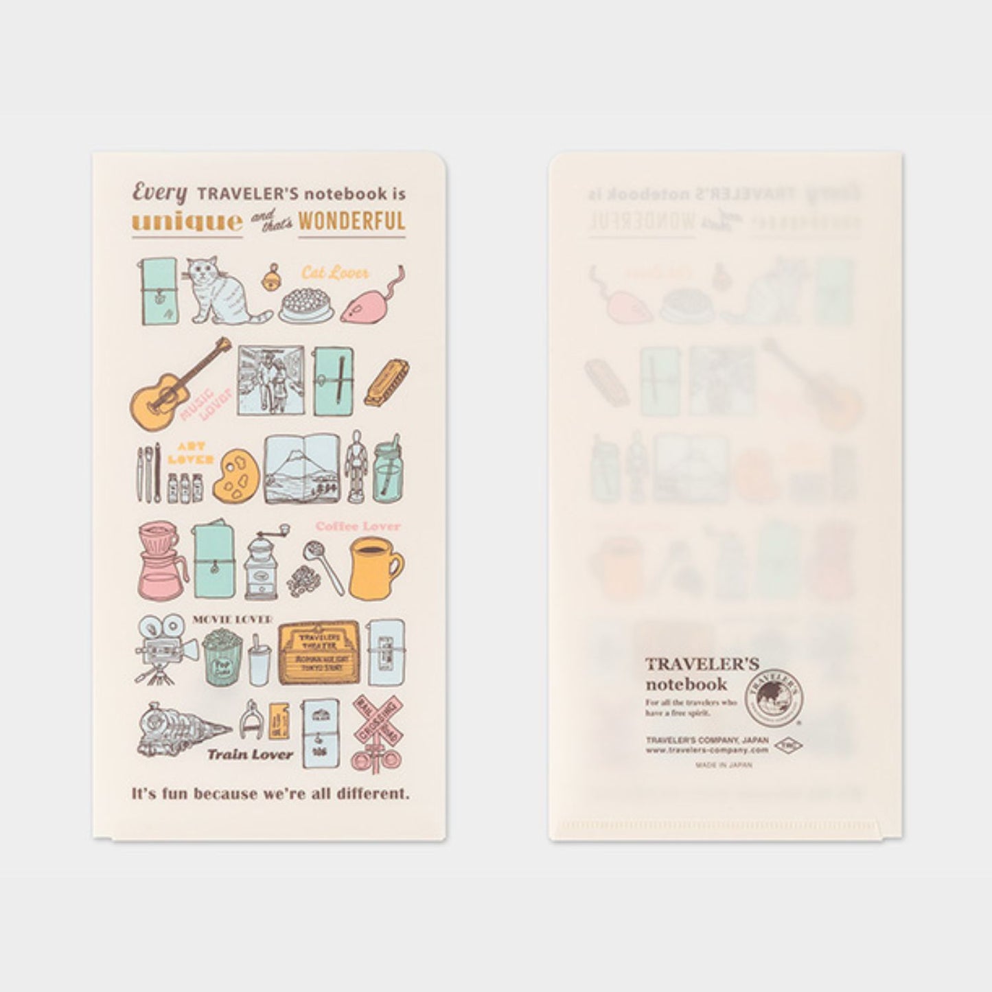 2027 TRAVELER'S DIARY CLEAR FOLDER