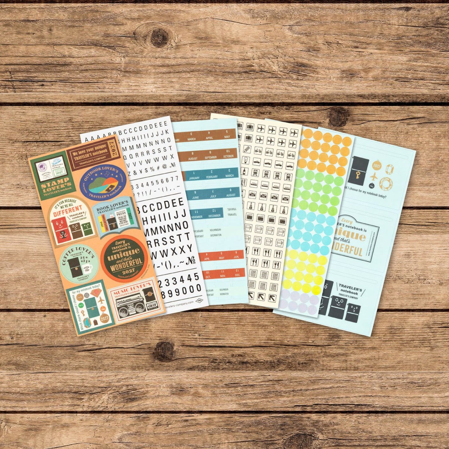 2027 TRAVELER'S DIARY CUSTOMIZED STICKER SET