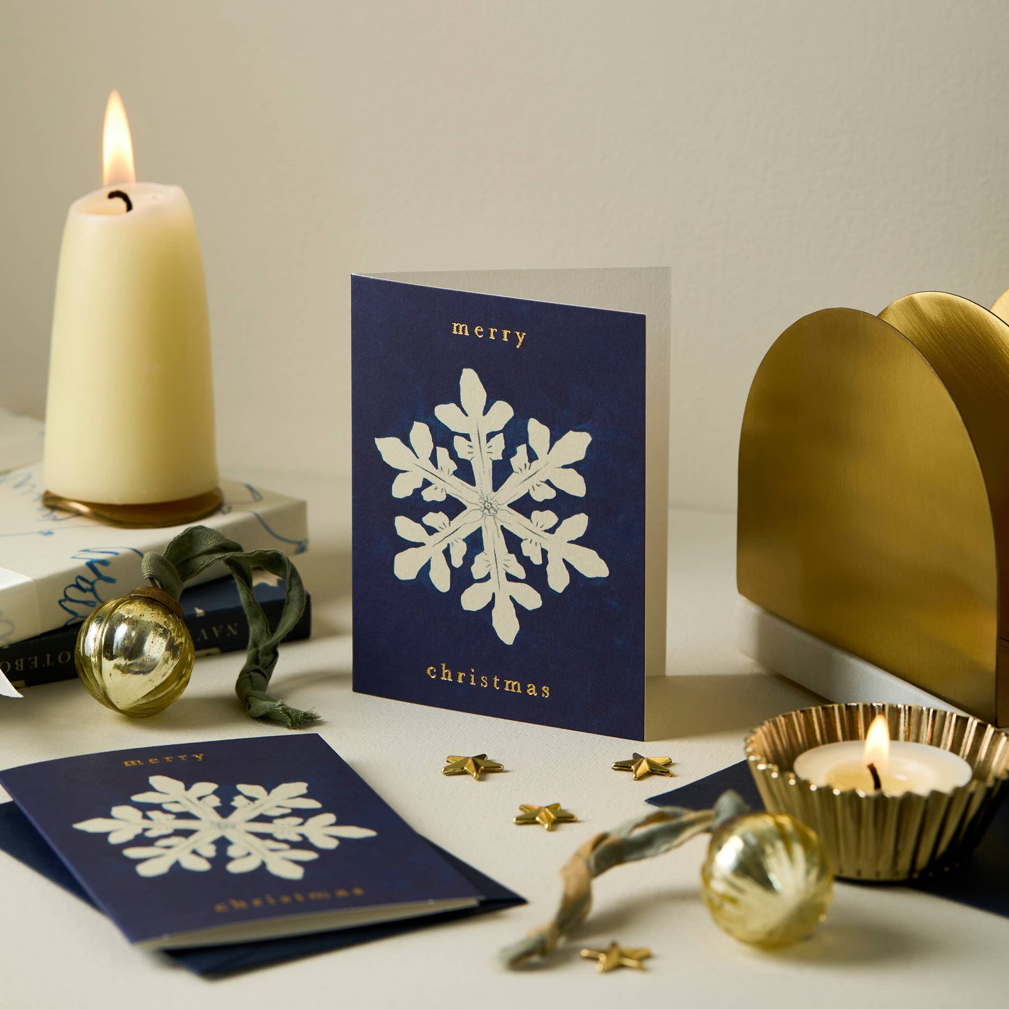 Wanderlust Paper Co Snowflake 'Merry Christmas' Mini Card