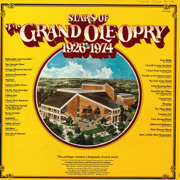 Stars of the Grand Ole Opry – 1926-1974