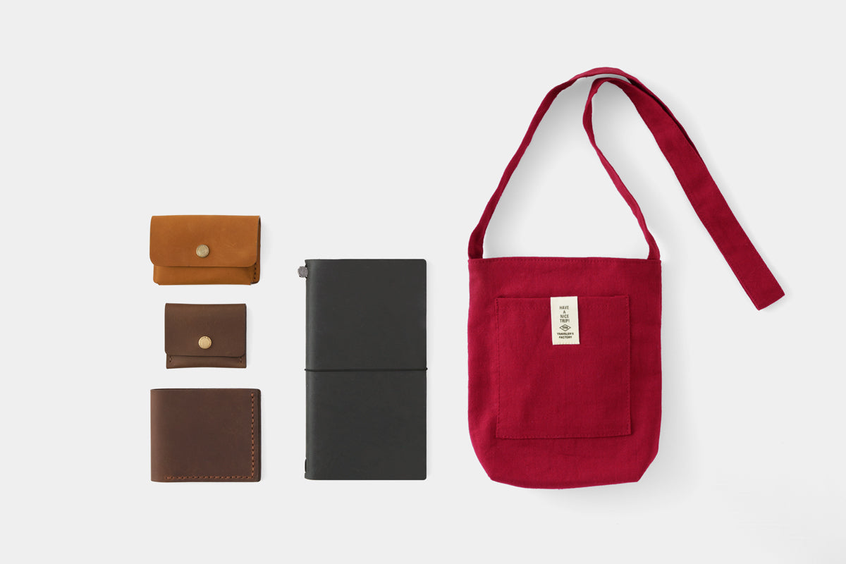 Traveler's Company Japan Accessories TRAVELER'S FACTORY Saccoche Red Bag