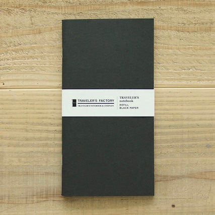 Traveler's Company USA Accessories TRAVELER'S FACTORY TRAVELER'S NOTEBOOK - Regular Refill -  Kraft Black