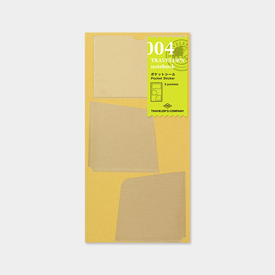 004 TRAVELER'S Notebook Regular  - Pocket Sticker