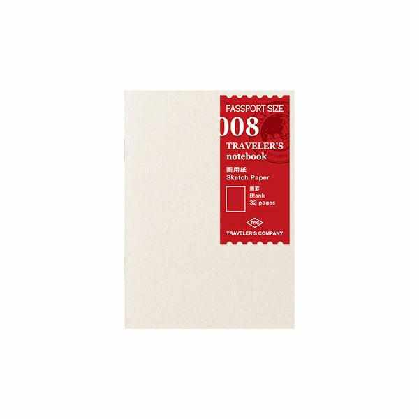 P08 TRAVELER'S Notebook Passport  - Refill - Sketch Notebook