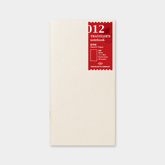 012 TRAVELER Notebook Regular  - Refill - Sketch Notebook
