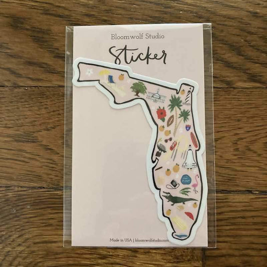 Bloomwolf Studio sticker Florida Sticker