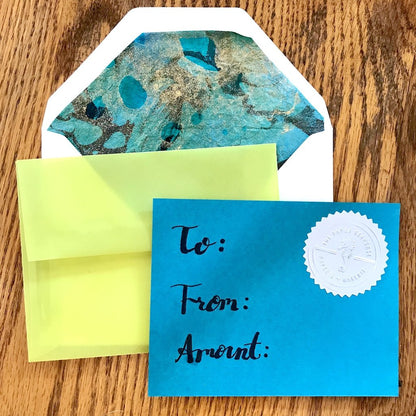 The Paper Seahorse Gift Card Gift Certificate