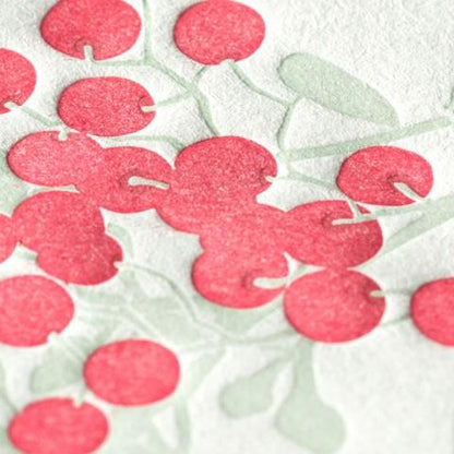 Midori Stationery Letterpress Letter Set - Bouquet Red
