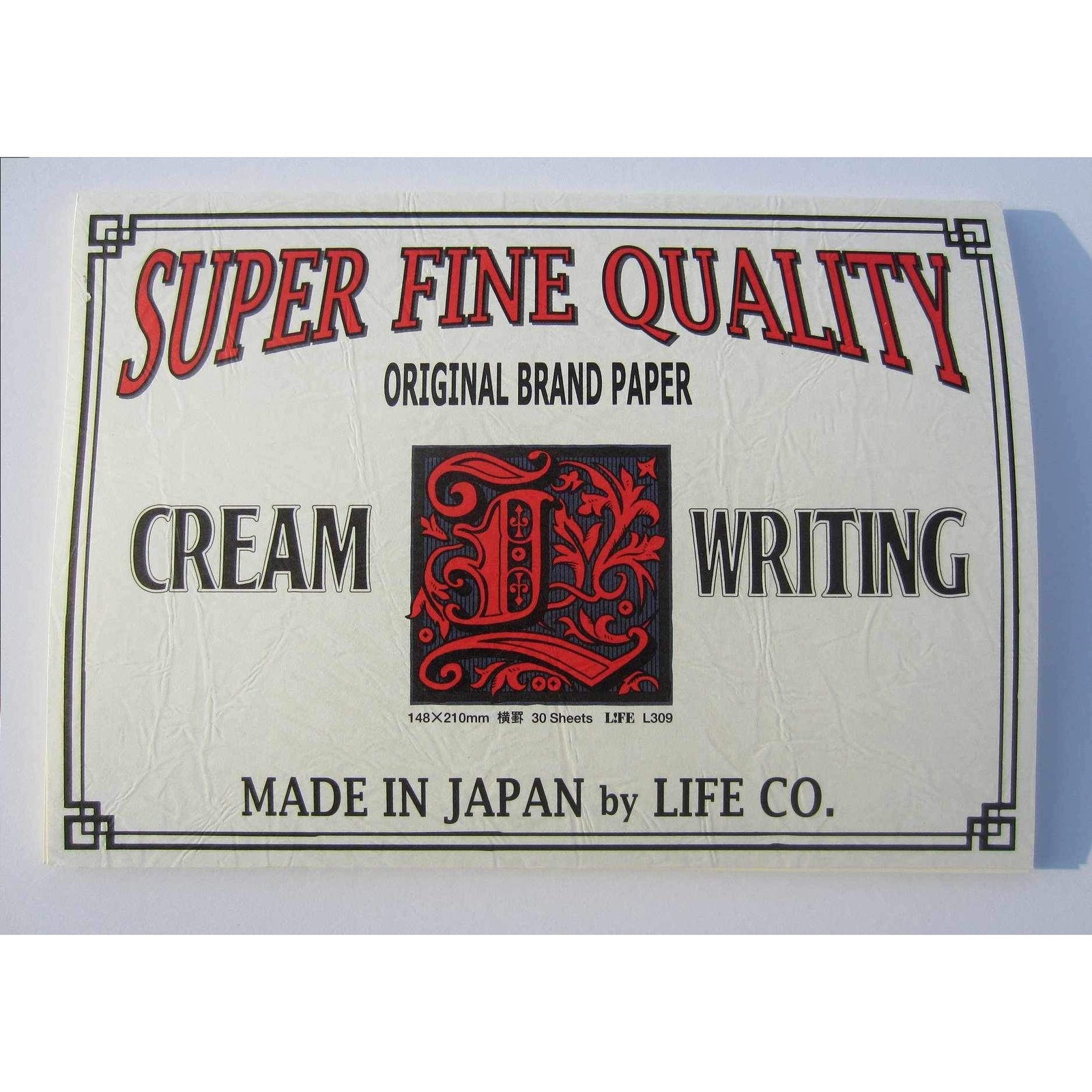 Life Super Fine Quality Cream Writing Letter Pad - A5 - Ruled