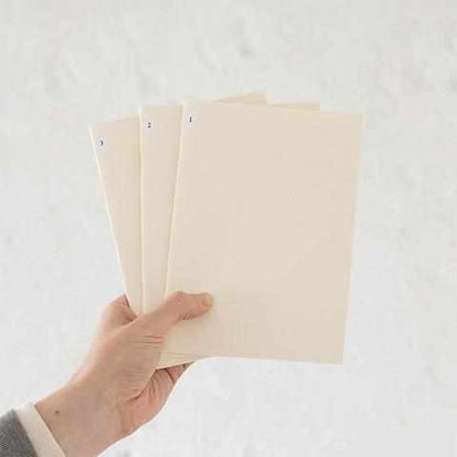 Midori Notebook MD Paper Notebook Light - A5 Blank - Set of 3