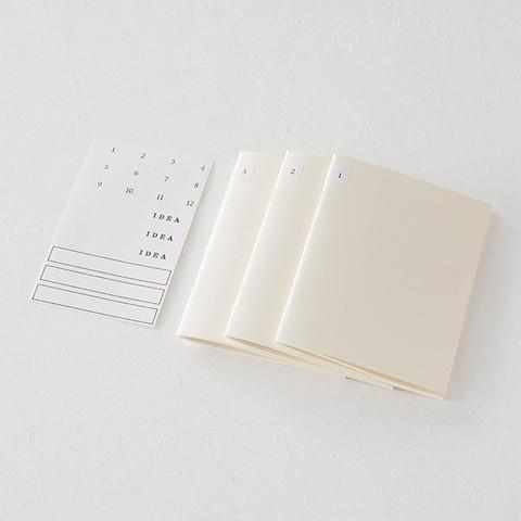 Midori Notebook MD Paper Notebook Light - A5 Blank - Set of 3