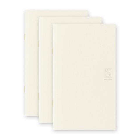 Midori Notebook MD Paper Notebook Light - B6 Slim Blank - Set of 3