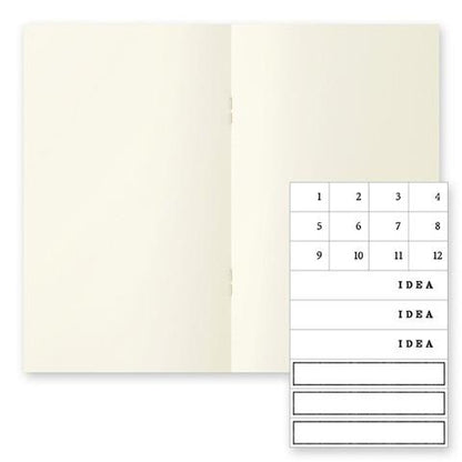 Midori Notebook MD Paper Notebook Light - B6 Slim Blank - Set of 3