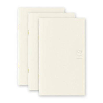 Midori Notebook MD Paper Notebook Light - B6 Slim Grid - Set of 3