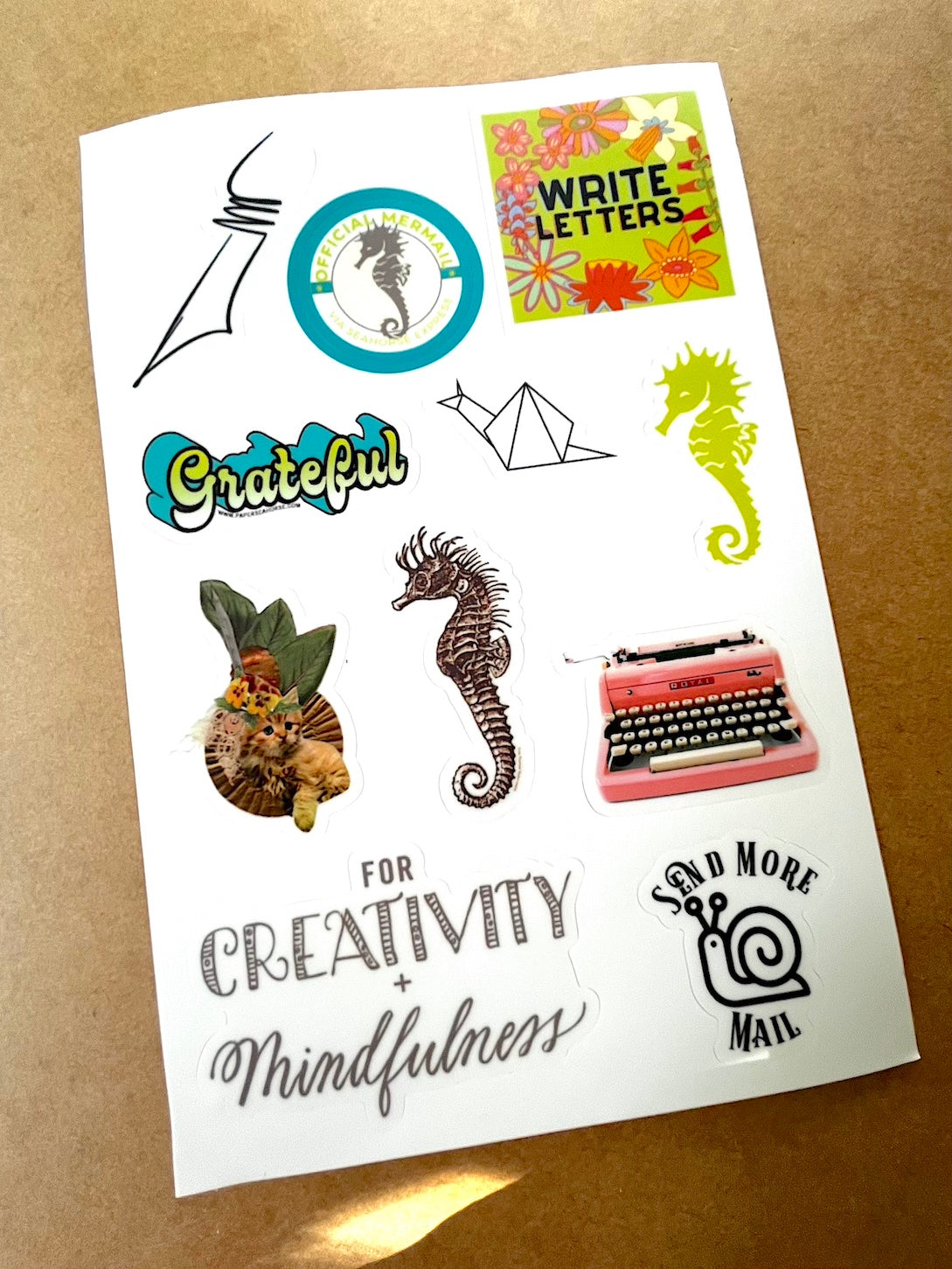 The Paper Seahorse Sticker Sheet Set