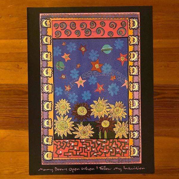 The Paper Seahorse print The World of Gail Bell Posters