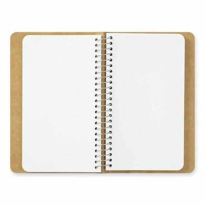 Traveler's Company Japan Notebook Traveler's Company Spiral Ring Notebook - Blank MD Paper White (Bear)