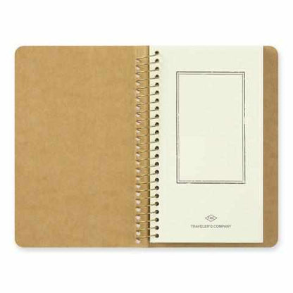 Traveler's Company Japan Notebook Traveler's Company Spiral Ring Notebook - Paper Pocket (Kangaroo)
