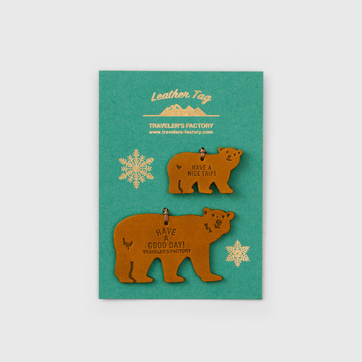 TRAVELER'S FACTORY Leather Bear Tag