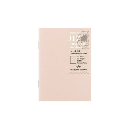 Traveler's Company Japan Traveler's Notebook Refills TRAVELER'S Notebook Refill: Sticker Release Paper